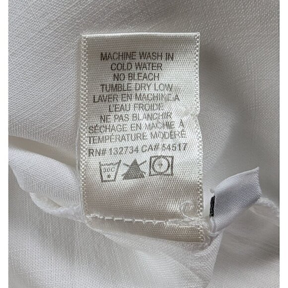 Cloth & Stone Split Back Long Sleeve White Shirt Size Small - Picture 4 of 5